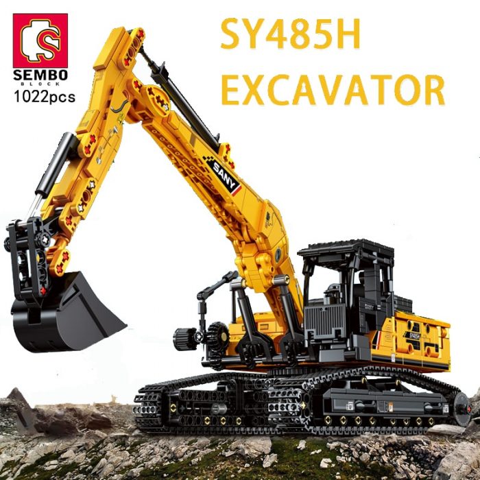 SEMBO SY485H 1 26 Scal Engineering Truck Building Blocks Excavator Loader Car City Construction MOC Bricks - LOZ MALL