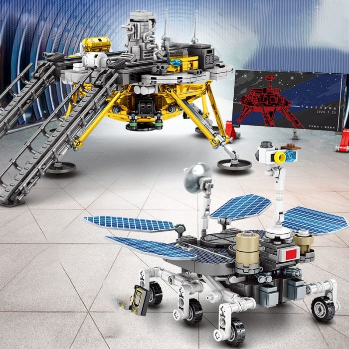 SEMBO Space Shuttle Rover Building Blocks Aerospace Exploration Rockets Airship Model Assemble DIY Educational Toys for 1 - LOZ MALL