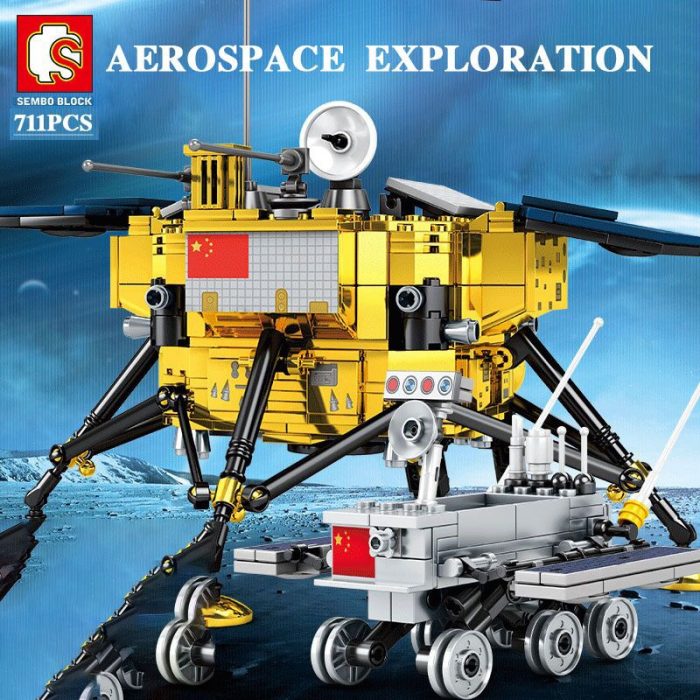 SEMBO Space Shuttle Rover Building Blocks Aerospace Exploration Rockets Airship Model Assemble DIY Educational Toys for 3 - LOZ MALL