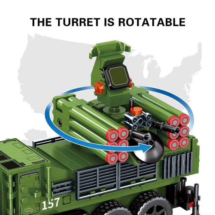SEMBO Survival Warfare Military Army Truck Soldiers Building Blocks Rotatable Radar Toys Roleplay Gift For Kids 2 - LOZ MALL