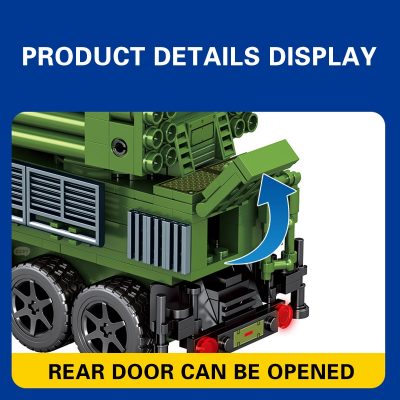 SEMBO Survival Warfare Military Army Truck Soldiers Building Blocks Rotatable Radar Toys Roleplay Gift For Kids 4 - LOZ MALL