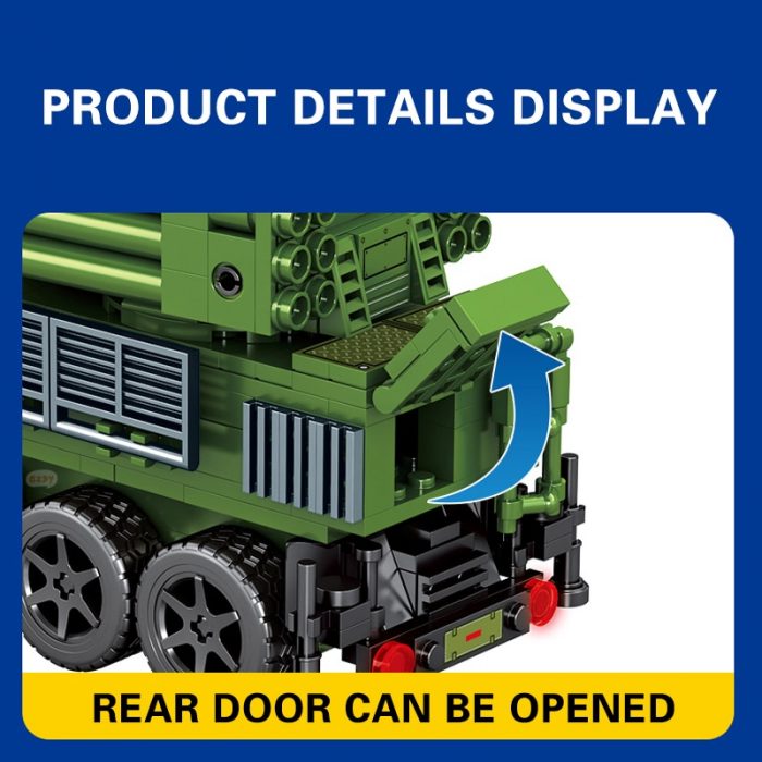SEMBO Survival Warfare Military Army Truck Soldiers Building Blocks Rotatable Radar Toys Roleplay Gift For Kids 4 - LOZ MALL