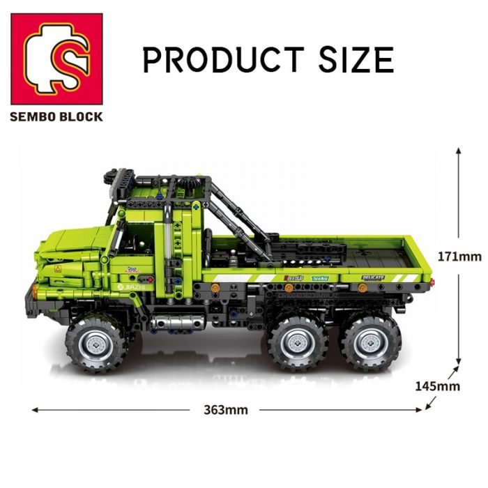 SEMBO Technical Engineering Truck RC Car Building Blocks Heavy Duty City Vehicle Bricks Construction DIY Toys 5 - LOZ MALL