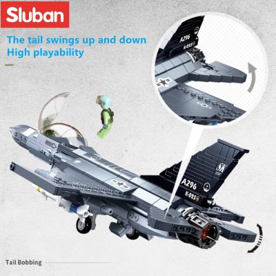 Sluban Building Block Toys Army F 16C Falcon 521PCS Bricks B0891 Compatbile With Leading Brands 1 - LOZ MALL