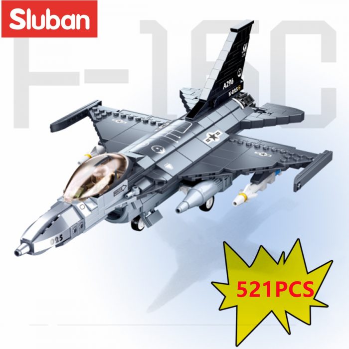 Sluban Building Block Toys Army F 16C Falcon 521PCS Bricks B0891 Compatbile With Leading Brands - LOZ MALL