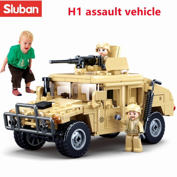 Sluban Building Block Toys Army Hummer H2 Military Series 265PCS Bricks B0837 Compatbile With Leading Brands 1 - LOZ MALL