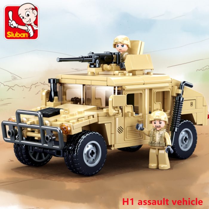 Sluban Building Block Toys Army Hummer H2 Military Series 265PCS Bricks B0837 Compatbile With Leading Brands - LOZ MALL