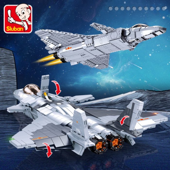 Sluban Building Block Toys Army Model J 20 Mighty Dragon Fighter 926PCS Bricks B0931 Compatbile With 1 - LOZ MALL