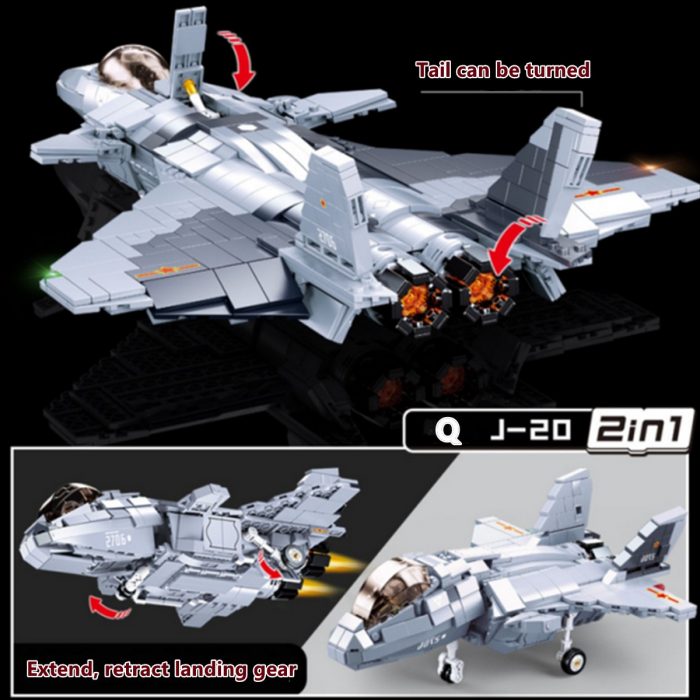 Sluban Building Block Toys Army Model J 20 Mighty Dragon Fighter 926PCS Bricks B0931 Compatbile With 4 - LOZ MALL
