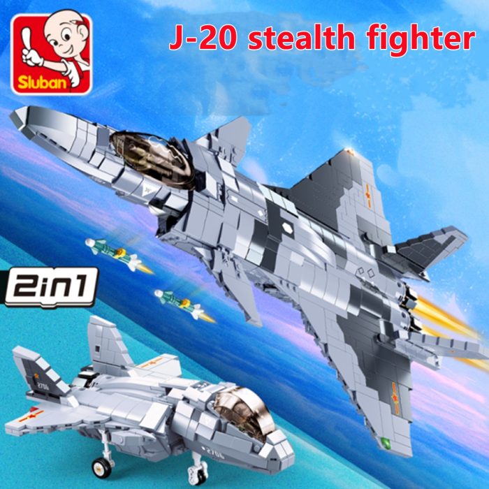 Sluban Building Block Toys Army Model J 20 Mighty Dragon Fighter 926PCS Bricks B0931 Compatbile With - LOZ MALL