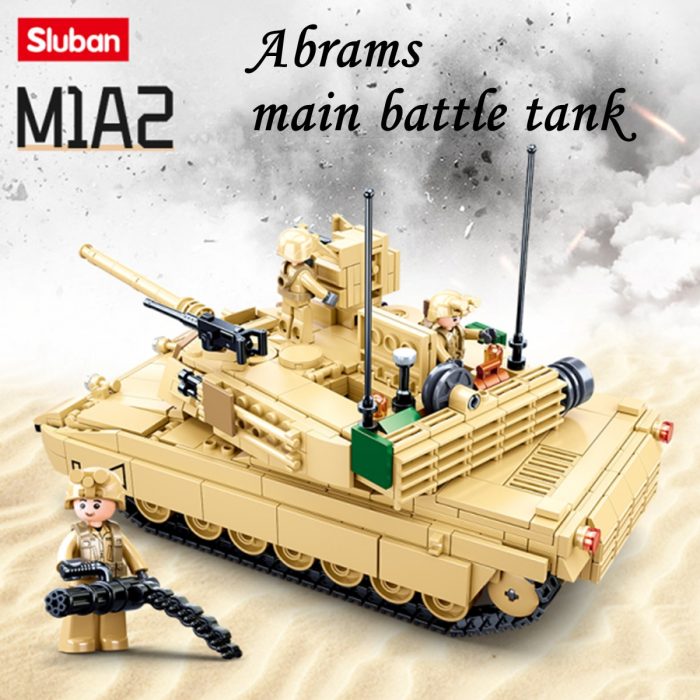 Sluban Building Block Toys Army Model M1A2 Sep V2 Abrams 781PCS Bricks B0892 Compatbile With Leading 1 - LOZ MALL