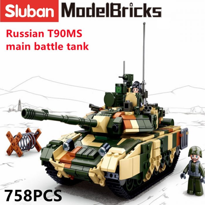 Sluban Building Block Toys Army T90MS Main Battle Tank 758PCS Bricks B0756 Compatbile With Leading Brands 1 - LOZ MALL