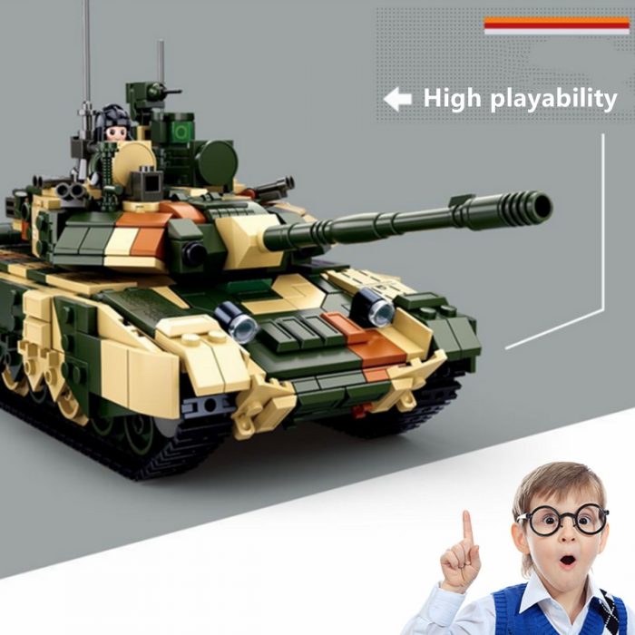 Sluban Building Block Toys Army T90MS Main Battle Tank 758PCS Bricks B0756 Compatbile With Leading Brands - LOZ MALL