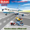 Sluban Building Block Toys Aviation Airbus 463PCS Bricks B0366 Skybus Compatbile With Leading Brands Construction Kits - LOZ MALL