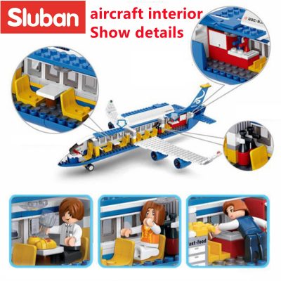 Sluban Building Block Toys Aviation Airbus 463PCS Bricks B0366 Skybus Compatbile With Leading Brands Construction Kits 2 - LOZ MALL