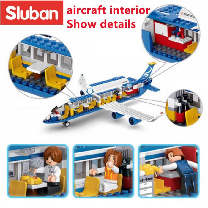 Sluban Building Block Toys Aviation Airbus 463PCS Bricks B0366 Skybus Compatbile With Leading Brands Construction Kits 2 - LOZ MALL
