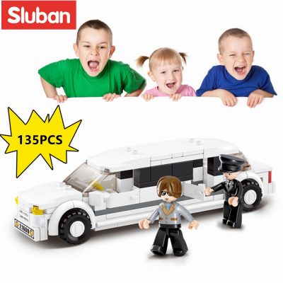 Sluban Building Block Toys City Scene B0323 Luxury Limousine 135PCS Bricks Mini Limo Compatbile With Leading 1 - LOZ MALL