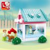 Sluban Building Block Toys Girls Dream Creator B0821 Sweetie House 244PCS Mini Cabin Bricks Compatbile With - LOZ MALL