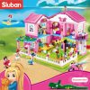 Sluban Building Block Toys Girls Dream Garden Villa 896PCS Bricks B0721 Friends Holiday Inn Compatbile With - LOZ MALL