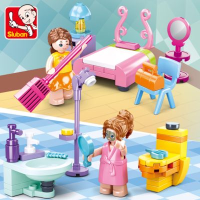 Sluban Building Block Toys Girls Dream Mini House Set B0800 Friends Living Room Bedroom Kitchen Restroom 3 - LOZ MALL