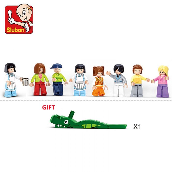 Sluban Building Block Toys Girls Dream Pink B0150 Romantic Restaurant 306PCS Bricks Compatbile With Leading Brands 2 - LOZ MALL