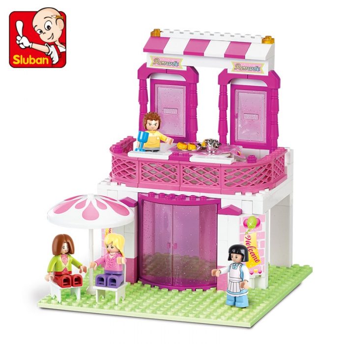 Sluban Building Block Toys Girls Dream Pink B0150 Romantic Restaurant 306PCS Bricks Compatbile With Leading Brands 3 - LOZ MALL