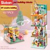 Sluban Building Block Toys Mini Handcrafts 4 IN 1 B0919 Pets House Set Garfield Family Cat - LOZ MALL