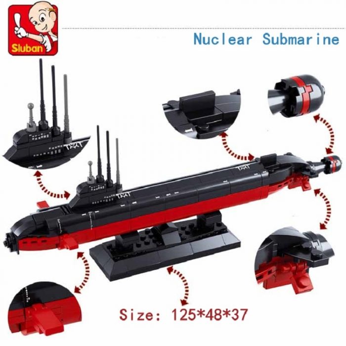Sluban Building Block Toys Nuclear Submarine 193PCS Model Bricks B0391 Compatbile With Leading Brands Construction Kits 3 - LOZ MALL