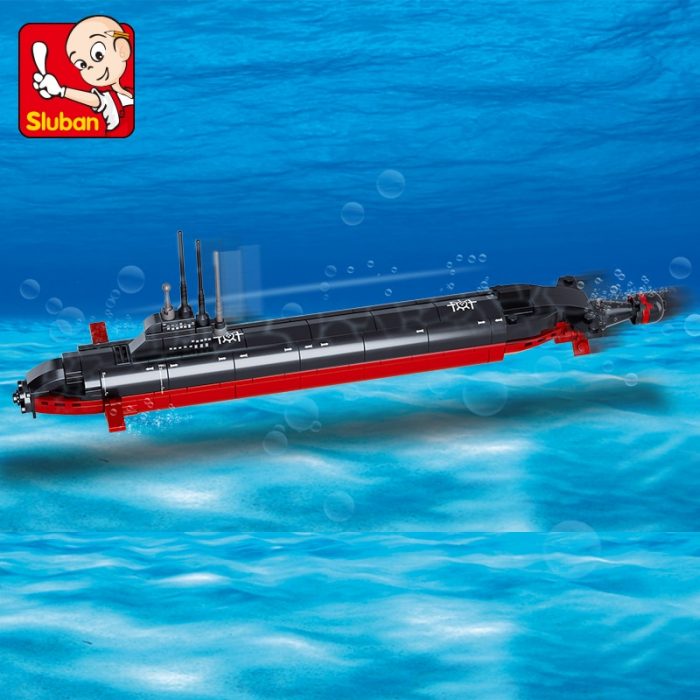 Sluban Building Block Toys Nuclear Submarine 193PCS Model Bricks B0391 Compatbile With Leading Brands Construction Kits - LOZ MALL