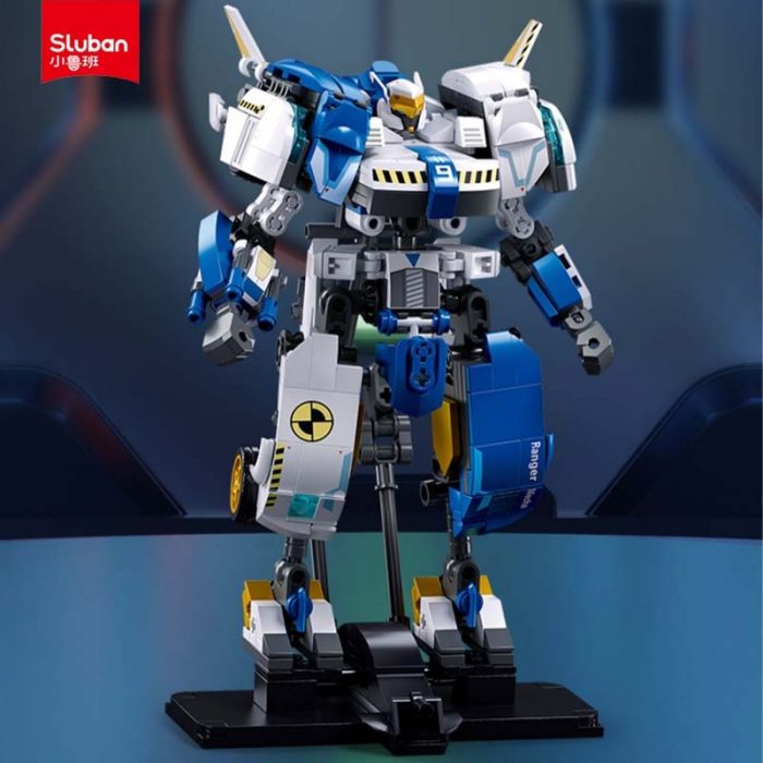Sluban Building Block Toys Robot Alpha B1150 Rovers Safety Pioneer 524PCS Bricks Mechanical Armor Compatbile With 2 - LOZ MALL