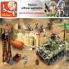 Sluban Building Block Toys WW B0713 The Battle of Ei Alamein 790PCS Bricks Army Tanks Military - LOZ MALL