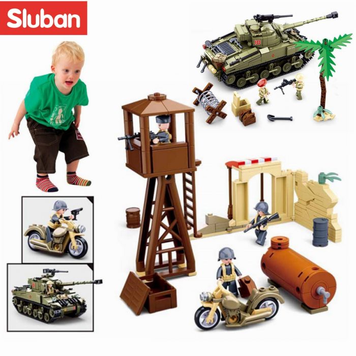 Sluban Building Block Toys WW B0713 The Battle of Ei Alamein 790PCS Bricks Army Tanks Military 2 - LOZ MALL