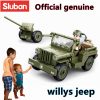 Sluban Building Block Toys WW2 Army Willys Jeep 143PCS Bricks B0853 Military Construction Compatbile With Leading - LOZ MALL