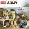 Sluban Building Block Toys World War 2 B1111 Battle Of IWO JIMA 1124PCS Bricks Fort Rockery - LOZ MALL