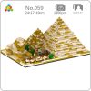 YZ 059 World Architecture Egypt Pyramid Sphinx Statue Palace Mini Diamond Blocks Bricks Building Toy For - LOZ MALL