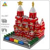YZ 067 World Architecture Moscow Red Square Palace Museum DIY Mini Diamond Blocks Bricks Building Toy - LOZ MALL