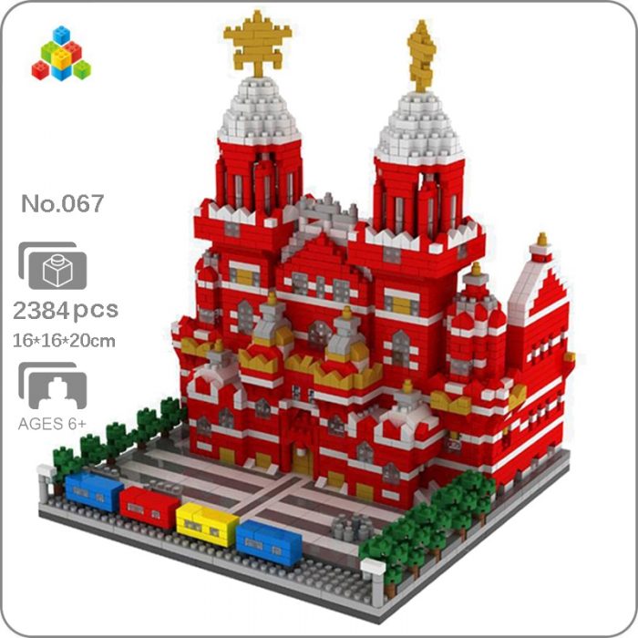 YZ 067 World Architecture Moscow Red Square Palace Museum DIY Mini Diamond Blocks Bricks Building Toy - LOZ MALL