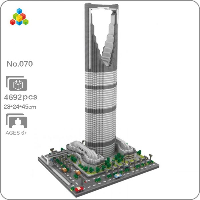 YZ 070 World Architecture Saudi Arabia Kingdom Tower Hotel DIY Mini Diamond Blocks Bricks Building Toy - LOZ MALL