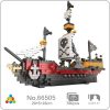 YZ 66505 Caribbean Pirate Ship Skull Flag Sailer Attack Boat 3D Mini Diamond Blocks Bricks Building - LOZ MALL