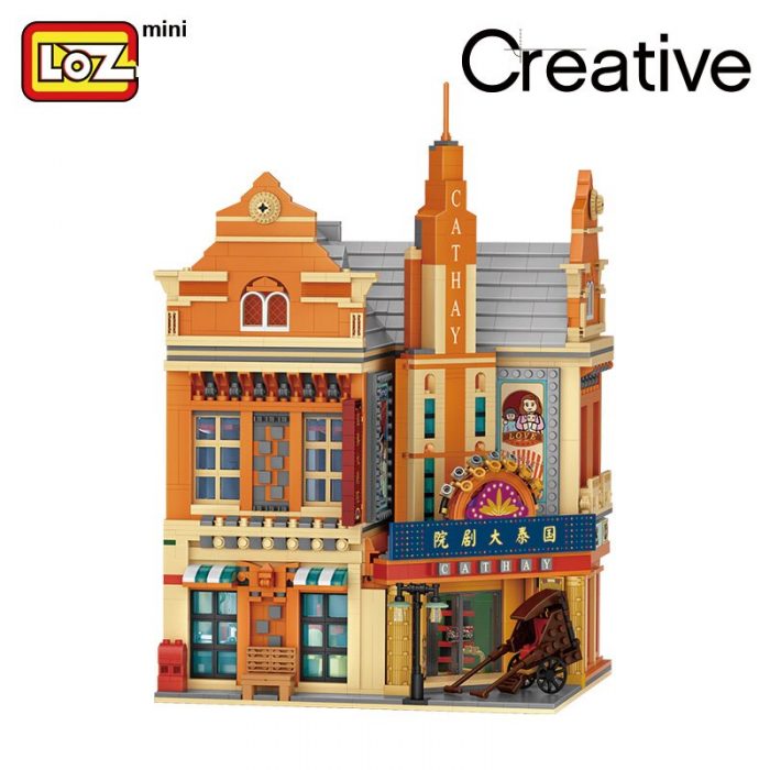 loz building blocks Cathay Pacific Theater Republic of China mini small particle assembly toys large and 2 - LOZ MALL