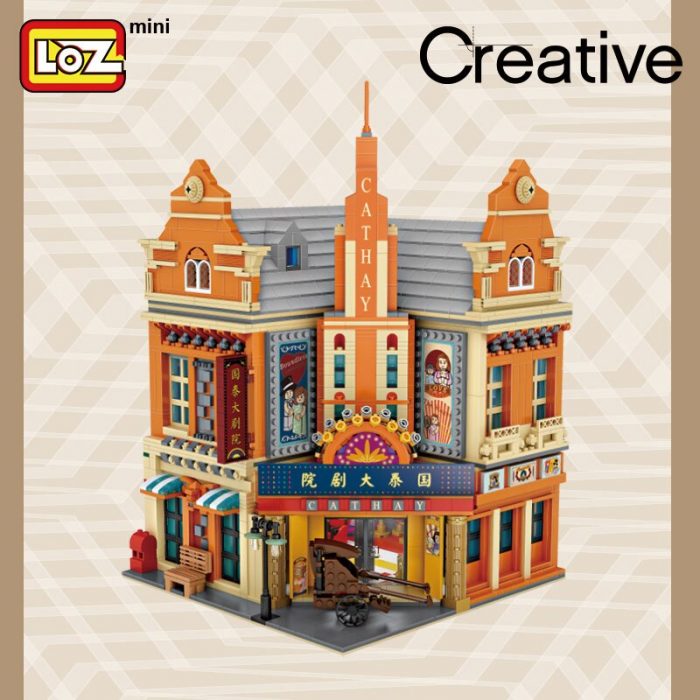 loz building blocks Cathay Pacific Theater Republic of China mini small particle assembly toys large and 4 - LOZ MALL