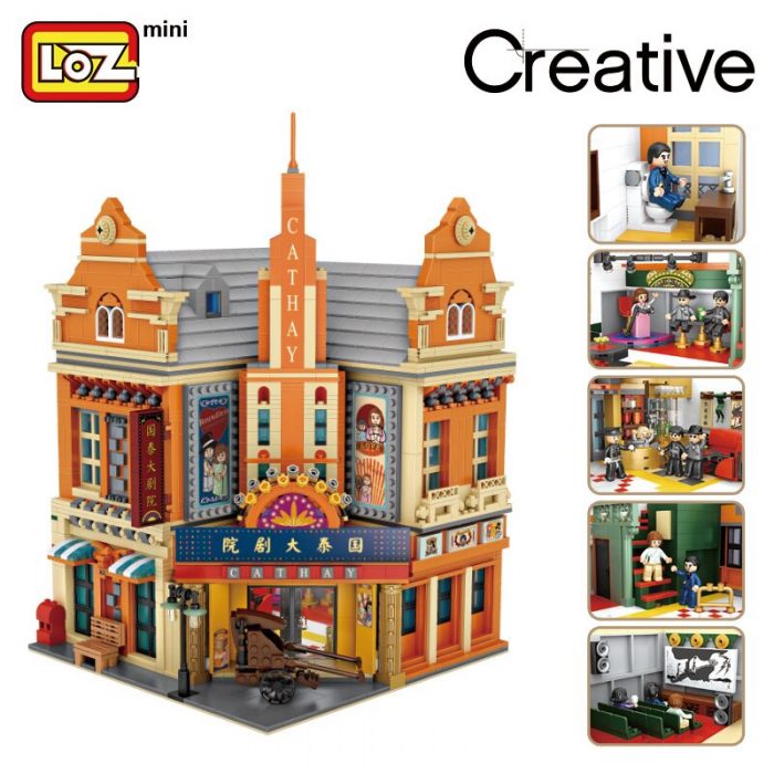 loz building blocks Cathay Pacific Theater Republic of China mini small particle assembly toys large and 5 - LOZ MALL