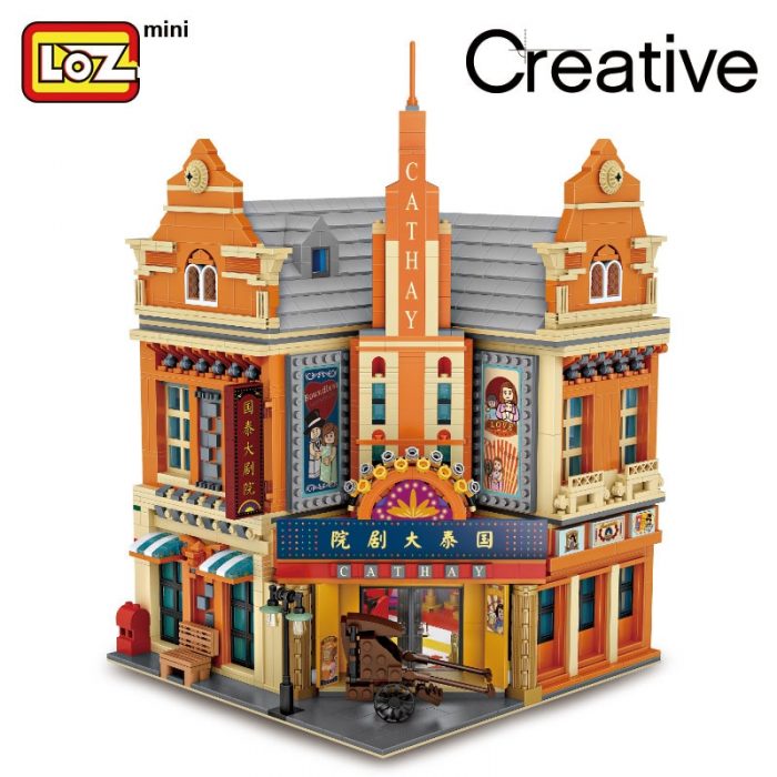loz building blocks Cathay Pacific Theater Republic of China mini small particle assembly toys large and - LOZ MALL