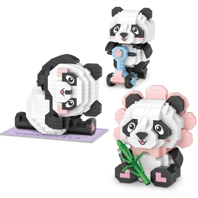 kf S99810b56c9d84cfc9f5dc4ce79eb1765s Loz Building Blocks Panda Creative Assembly Decoration Dessert Electrical Mini Particles Educational Boys and Girls Kids - LOZ MALL